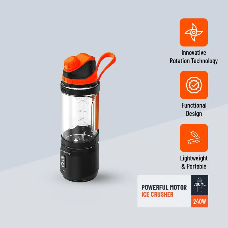شیکر شارژی پرودو مدل PD-PBLNDR گنجایش 700 میلی لیتر — تصویر 5