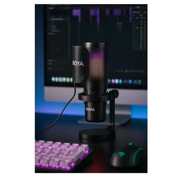 میکروفن رومیزی بویا مدل BY-K9 با درگاه اتصال USB-C — تصویر 5