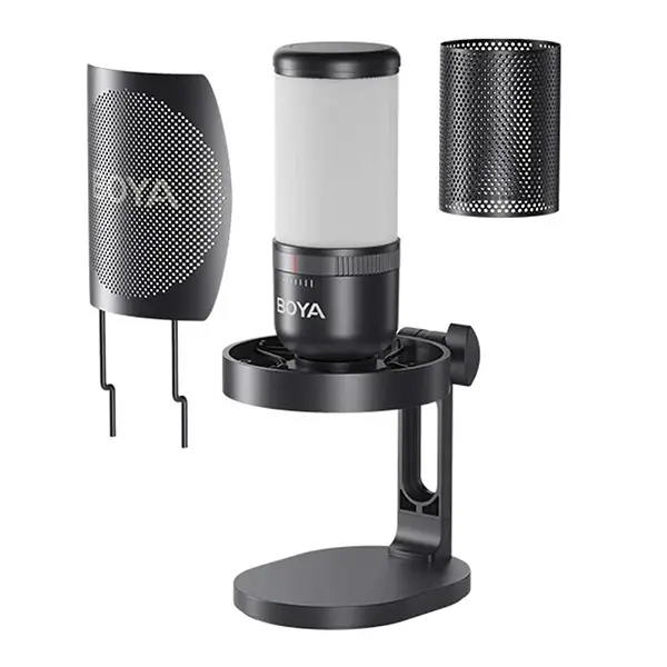 میکروفن رومیزی بویا مدل BY-K3 با درگاه اتصال Type-C — تصویر 5