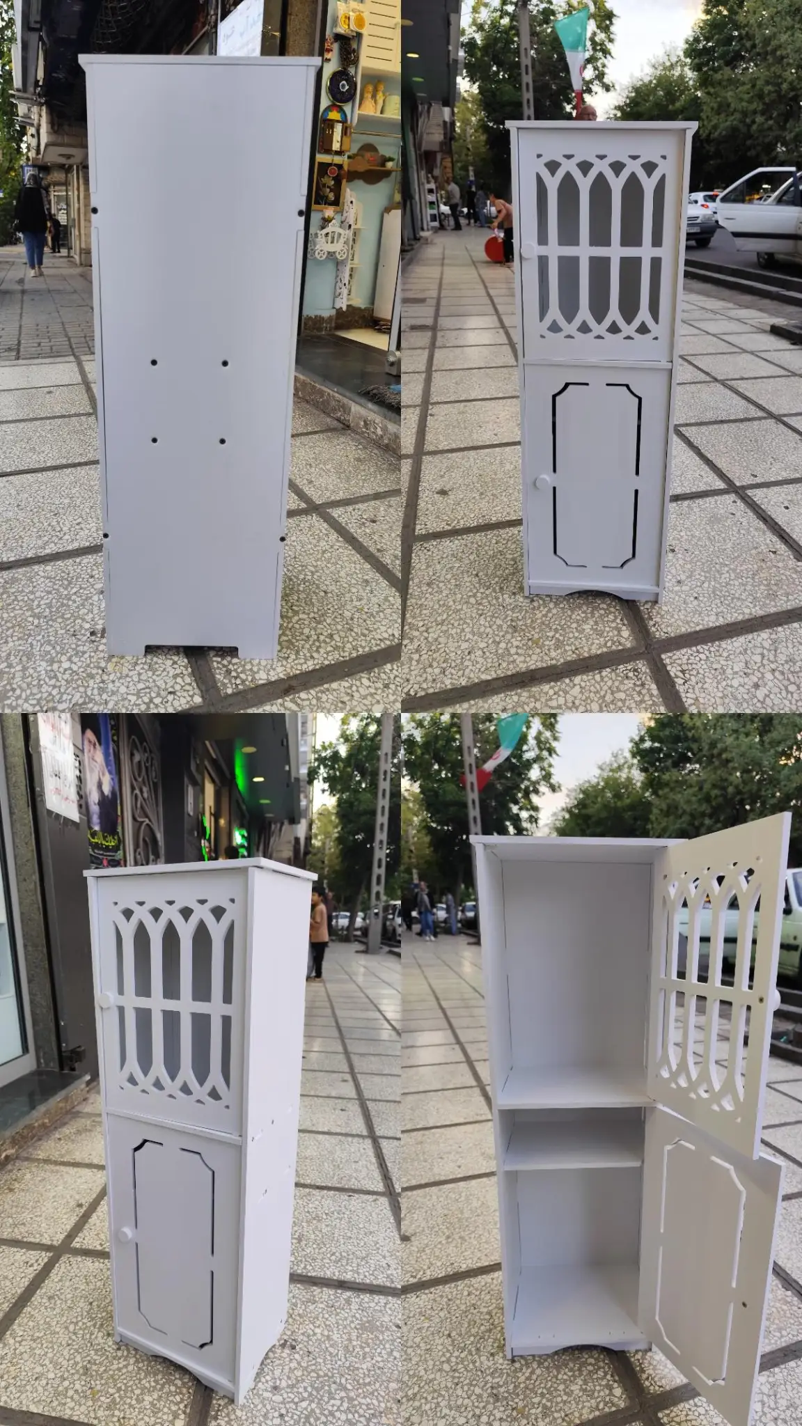 استند شِلف ایستاده کمد دار ضدآب PVC نانو جادار و بزرگ — تصویر 2